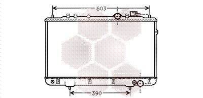 VAN WEZEL Radiaator,mootorijahutus 82002022